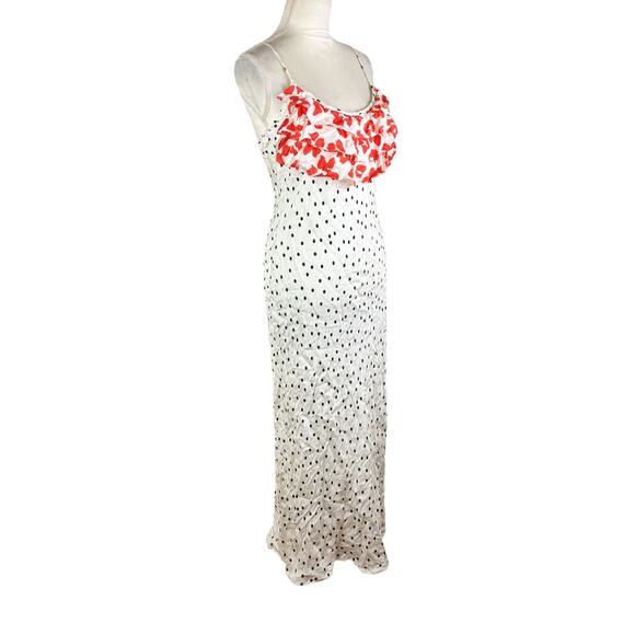 RIXO x Target Polka Dot Sleeveless Ruffle Slip Dress Scoop Neck Size Small NEW - Picture 5 of 11